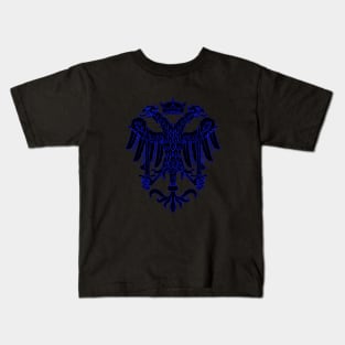 Komnenos dynasty - Neon Blue (1) Kids T-Shirt